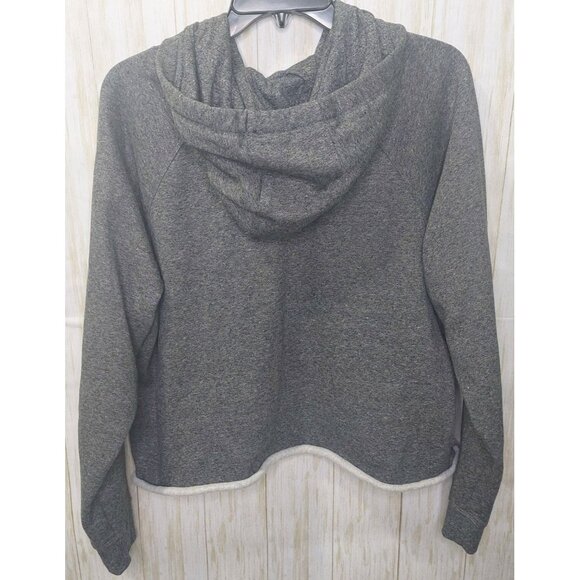 Calvin Klein Women's Gray Cut Off Hoodie Sweatshirt Size XXL Cozy - Picture 9 of 11
